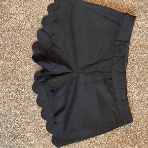Scalloped bottom shorts